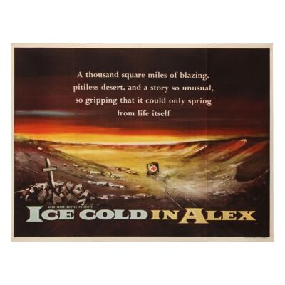 678. British Quad; 102 cm x 76 cm (40" x 30"), Very Fine+ Folded; Unknown Artist ### ICE COLD IN ALEX (1958)