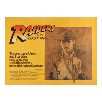 679. British Quad; 102 cm x 76 cm (40" x 30"), Near Mint- Rolled; Richard Amsel ### INDIANA JONES AND THE RAIDERS OF THE LOST ARK (1981)