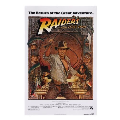 682. US One-Sheet; 69 cm x 104 cm (27" x 41"), Very Fine+ Rolled; Richard Amsel ### INDIANA JONES AND THE RAIDERS OF THE LOST ARK (1981)