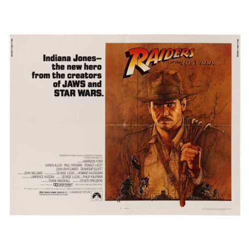 683. US Half-Sheet; 71 cm x 56 cm (28" x 22"), Very Fine Folded; Richard Amsel ### INDIANA JONES AND THE RAIDERS OF THE LOST ARK (1981)
