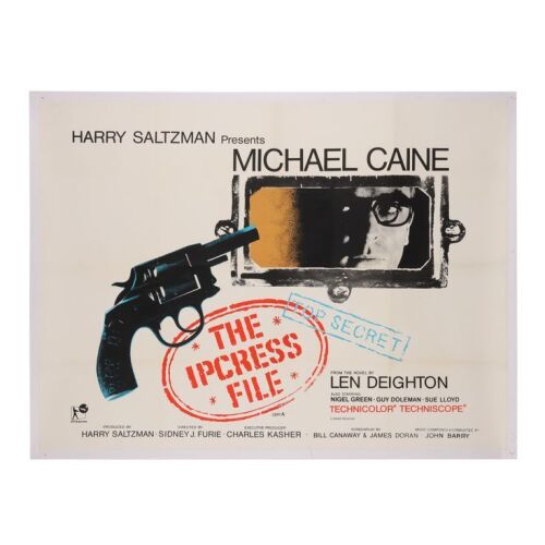 685. British Quad; 102 cm x 76 cm (40" x 30"), Very Fine- Linen-Backed; Cliff Hirstle ### IPCRESS FILE (1965)