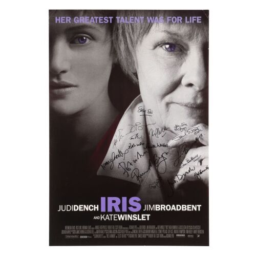 686. Judi Dench, Jim Broadbent, Hugh Bonneville, Penelope Wilton and Others-Autographed US One-Sheet; 69 x 102 cm (27" x 40"), Fine+ Rolled; BLT Communications ### IRIS (2001)