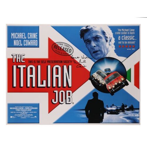689. Michael Caine-Autographed British Quad; 102 cm x 76 cm (40" x 30"), Very Fine+ Rolled; Kennedy Monk ### ITALIAN JOB, THE (1969)