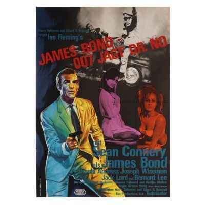 697. German A1; 59 cm x 84.5 cm (23.25" x 33.25"), Fine+ Folded; Kurt Degen ### JAMES BOND: DR. NO (1962)