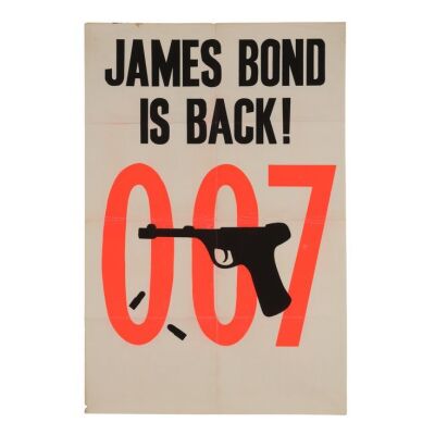 699. Advance British Double-Crown; 51 cm x 76 cm (20" x 30"), Fine- Folded; Unknown Artist ### JAMES BOND: FROM RUSSIA WITH LOVE (1963)