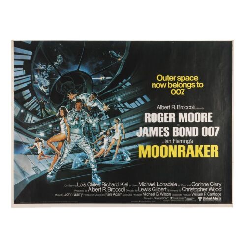 719. Printer's Proof British Quad; 104 x 79 cm (41" x 31"), Very Fine Rolled; Daniel Goozee ### JAMES BOND: MOONRAKER (1979)