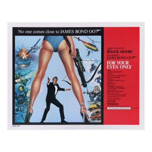 722. US Half-Sheet; 71 cm x 56 cm (28" x 22"), Near Mint- Rolled; Bill Gold and Brian Bysouth ### JAMES BOND: FOR YOUR EYES ONLY (1981)