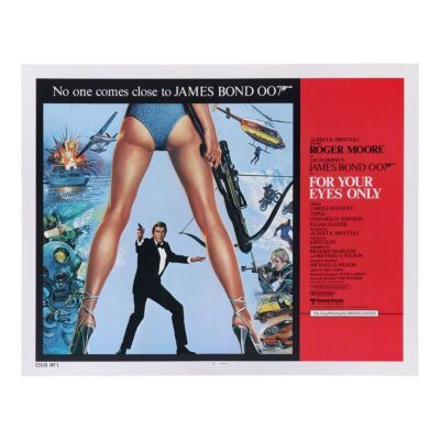 722. US Half-Sheet; 71 cm x 56 cm (28" x 22"), Near Mint- Rolled; Bill Gold and Brian Bysouth ### JAMES BOND: FOR YOUR EYES ONLY (1981)