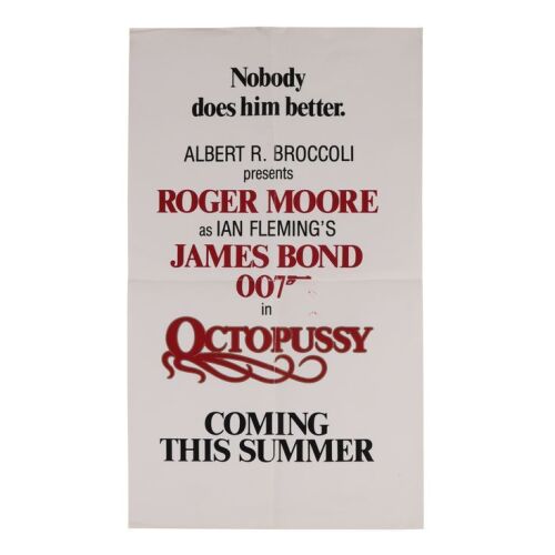 725. British Advance Poster; 42 cm x 71 cm (16.5" x 28"), Fine- Folded; Unknown Artist ### JAMES BOND: OCTOPUSSY (1983)