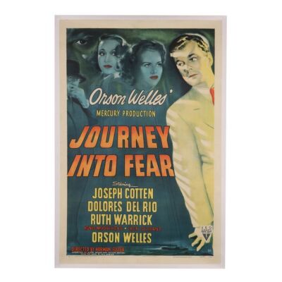 739. US One-Sheet; 69 x 104 cm (27.25" x 41"), Fine+ Linen-Backed; Unknown Artist ### JOURNEY INTO FEAR (1943)