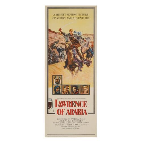 746. US Insert; 36.5 x 91 cm (14.25" x 36"), Very Fine+ Paper-Backed; Howard Terpning ### LAWRENCE OF ARABIA (1962)
