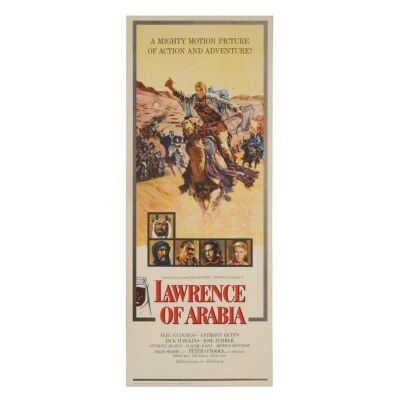 746. US Insert; 36.5 x 91 cm (14.25" x 36"), Very Fine+ Paper-Backed; Howard Terpning ### LAWRENCE OF ARABIA (1962)