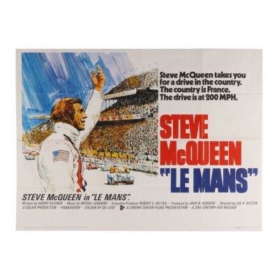 748. British Quad; 102 cm x 76 cm (40" x 30"), Very Fine+ Folded; Tom Jung ### LE MANS (1971)