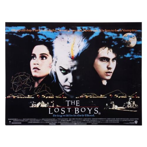 761. British Quad; 102 cm x 76 cm (40" x 30"), Fine Rolled; Unknown Artist ### LOST BOYS, THE (1987)