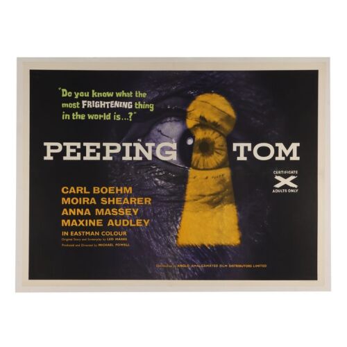 792. British Quad; 102 cm x 76 cm (40" x 30"), Fine+ Linen-Backed; Unknown Artist ### PEEPING TOM (1960)