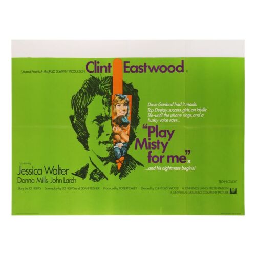 794. British Quad; 102 cm x 76 cm (40" x 30"), Near Mint- Folded; Unknown Artist ### PLAY MISTY FOR ME (1971)
