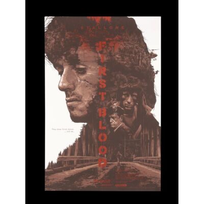 807. Signed and Hand-Numbered Limited Edition Print; 61 x 91 cm (24" x 36"), Very Fine+ Rolled; Grzegorz "Gabz" Domaradzki ### RAMBO: FIRST BLOOD (1982)