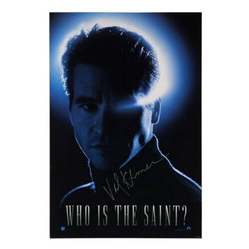 816. Val Kilmer-Autographed US Teaser One-Sheet; 68 cm x 101 cm (26.75" x 39.75"), Very Fine Rolled; Unknown Artist ### SAINT, THE (1997)