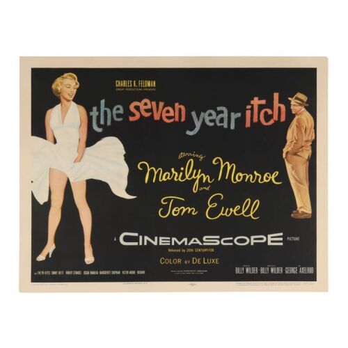 823. US Half-Sheet; 72 x 56 cm (28.25" x 22"), Very Fine+ Gel-Backed; Unknown Artist ### SEVEN YEAR ITCH, THE (1955)