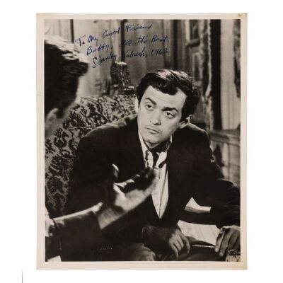 832. Signed Stanley Kubrick Photo; 20 cm x 25 cm (8" x 10"), ### STANLEY KUBRICK