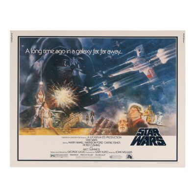 840. US Half-Sheet; 71 x 56 cm (28" x 22"), Near Mint- Flat; Tom Jung ### STAR WARS: A NEW HOPE (1977)