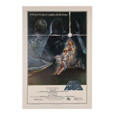 841. US One-Sheet; 69 x 103.5 cm (27.5" x 40.75"), Very Fine+ Linen-Backed; Tom Jung ### STAR WARS: A NEW HOPE (1977)