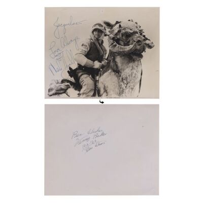 850. Mark Hamill, Kenny Baker Signed Photo; 20 cm x 25 cm (8" x 10"), ### STAR WARS: THE EMPIRE STRIKES BACK (1980)