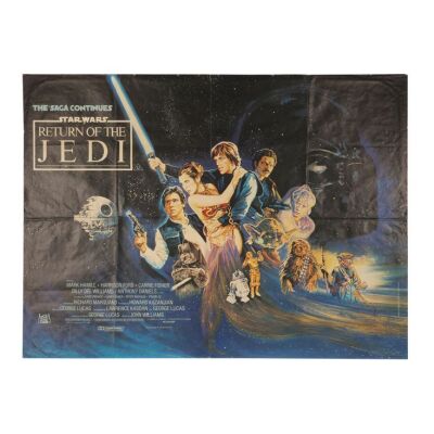 855. British Quad; 102 cm x 76 cm (40" x 30"), Very Fine- Folded; Josh Kirby ### STAR WARS: RETURN OF THE JEDI (1983)