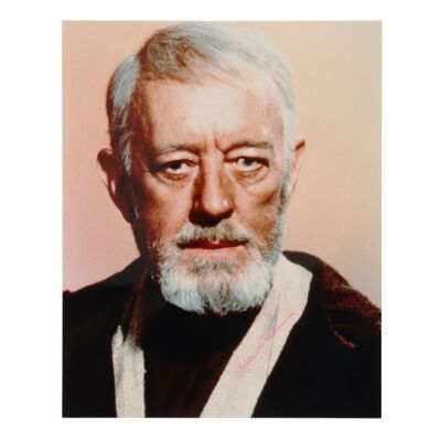 866. Alec Guinness-Autographed Photo; 25.5 x 20 cm (10" x 8"), ### STAR WARS FRANCHISE (1977 - PRESENT)