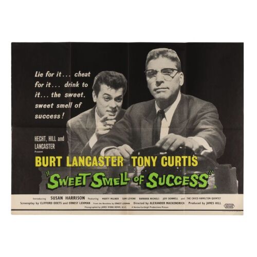 870. British Quad; 102 cm x 76 cm (40" x 30"), Very Fine+ Folded; Unknown Artist ### SWEET SMELL OF SUCCESS (1957)