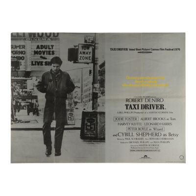 875. British Quad; 102 cm x 76 cm (40" x 30"), Very Fine- Folded; Unknown Artist ### TAXI DRIVER (1976)