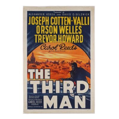 883. British One-Sheet; 69 cm x 102 cm (27" x 40"), Good- Paper-Backed; Unknown Artist ### THIRD MAN, THE (1949)