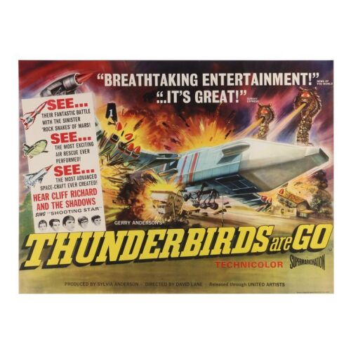886. British Quad; 102 cm x 76 cm (40" x 30"), Near Mint Rolled; Unknown Artist ### THUNDERBIRDS ARE GO (1966)