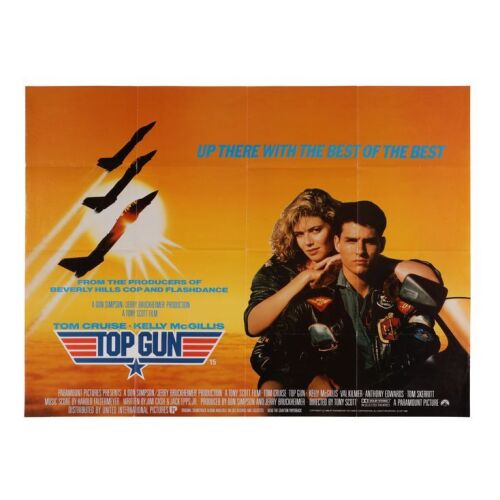 892. British Quad; 102 x 76 cm (40" x 30"), Very Fine Folded; Brian Bysouth and Frank Hillary ### TOP GUN (1986)