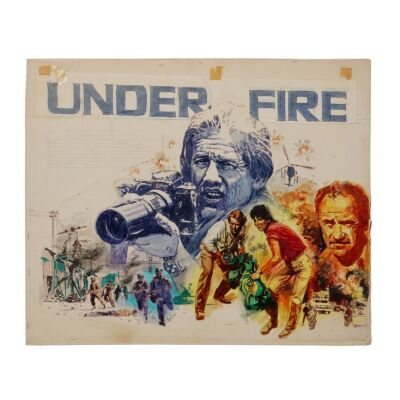 896. Original British Quad Concept Artwork; 76.5 x 63 cm (30" x 25"), Vic Fair ### UNDER FIRE (1983)