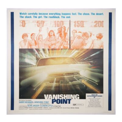 899. US Six-Sheet; 206 cm x 201 cm (81" x 79"), Very Fine- Linen-Backed; Unknown Artist ### VANISHING POINT (1971)