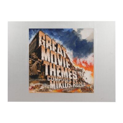 900. Great Movie Themes Composed By Miklos Rozsa Finished Chantrell LP Artwork c' late 1960's; (illustration board) 81 cm x 60 cm (32" x 23.5"), ### VARIOUS PRODUCTIONS