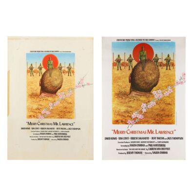 526. The Brian Bysouth Collection: Original Unused British One-Sheet Final Artwork and Brian Bysouth-Signed Unused One-Sheet; 54.5 cm x 76 cm (21.5" x 30"), Brian Bysouth ### MERRY CHRISTMAS MR LAWRENCE (1983)