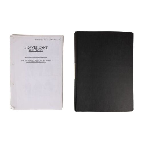 65. Folder of Battle Storyboards and Production Paperwork ### BRAVEHEART (1995)