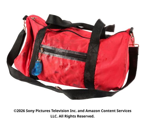 Lot #8: A-Train's Screen-Matched Bloodied Bag ### THE BOYS (T.V. SERIES, 2019 - 2026)