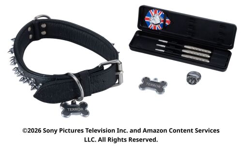 Lot #123: Billy Butcher Darts, Stunt Ring and Terror's Dog Collar ### THE BOYS (T.V. SERIES, 2019 - 2026)