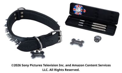 Lot #123: Billy Butcher Darts, Stunt Ring and Terror's Dog Collar ### THE BOYS (T.V. SERIES, 2019 - 2026)