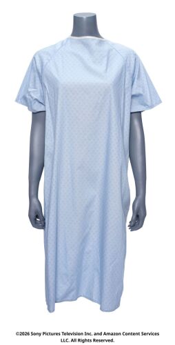 Lot #174: Stormfront's Vought Patient Gown ### THE BOYS (T.V. SERIES, 2019 - 2026)