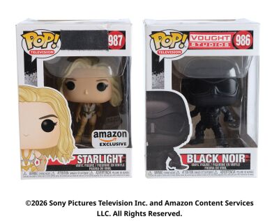 Lot #180: Pair of Starlight and Black Noir Pop Figurine Toys ### THE BOYS (T.V. SERIES, 2019 - 2026)