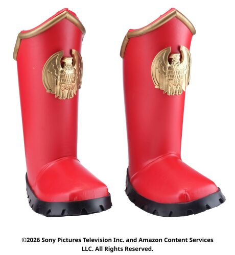 Lot #207: VoughtLand Homelander Boot Covers ### THE BOYS (T.V. SERIES, 2019 - 2026)