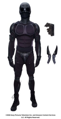Lot #224: Black Noir's Stunt Costume with Stunt Weapons ### THE BOYS (T.V. SERIES, 2019 - 2026)