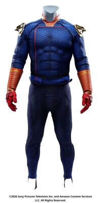 Lot #256: Homelander's Supe Costume Tunic, Pants, and Gloves ### THE BOYS (T.V. SERIES, 2019 - 2026)