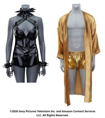 Lot #279: TNT Twins' Herogasm Costumes ### THE BOYS (T.V. SERIES, 2019 - 2026)
