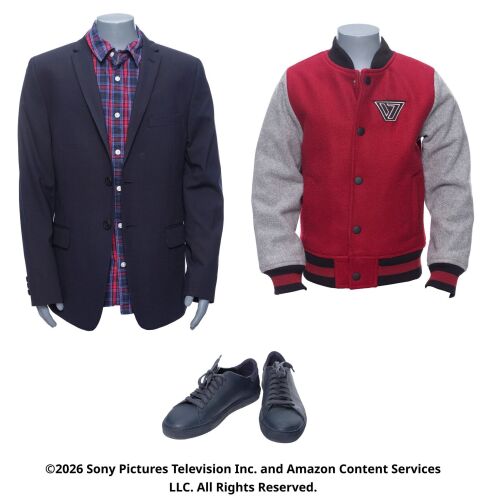 Lot #282: Ryan Butcher's Dirty Business Shirt and Coat with Season 2 Jacket and Sneakers ### THE BOYS (T.V. SERIES, 2019 - 2026)