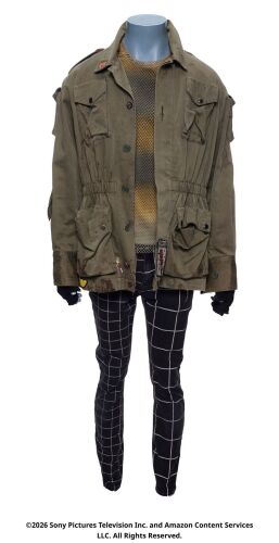 Lot #351: Frenchie's We'll Keep the Red Flag Flying Here Costume ### THE BOYS (T.V. SERIES, 2019 - 2026)